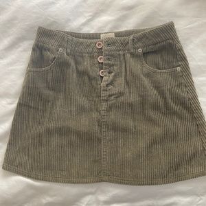 Two corduroy mini skirts